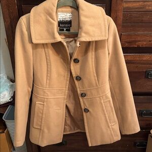 Kensie Women's Camel Pea Coat